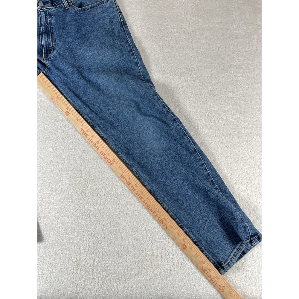 Levi's 502 Regular Tapered Medium Wash Denim Jeans Mens size 38X32 (41x32) - Picture 9 of 10